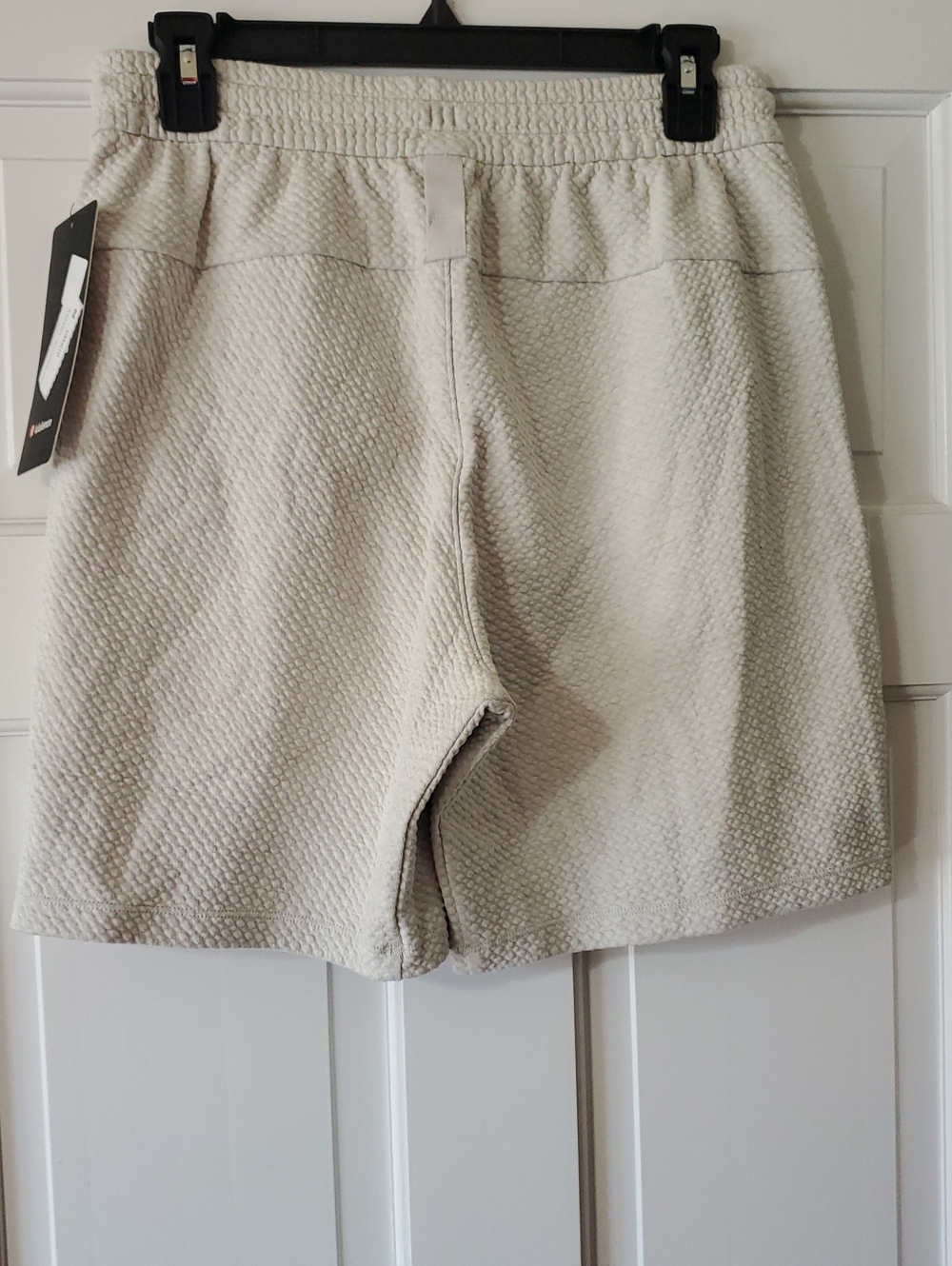 NWT lululemon Textured Double Knit Cotton 7in Men’s S Heathered Bone - Picture 3 of 3